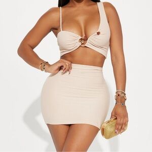 Summer Feeling Skirt Set - Oatmeal